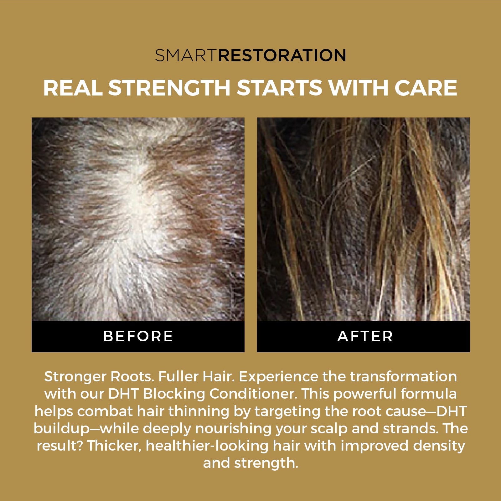 DHT blocking conditioner before and after results