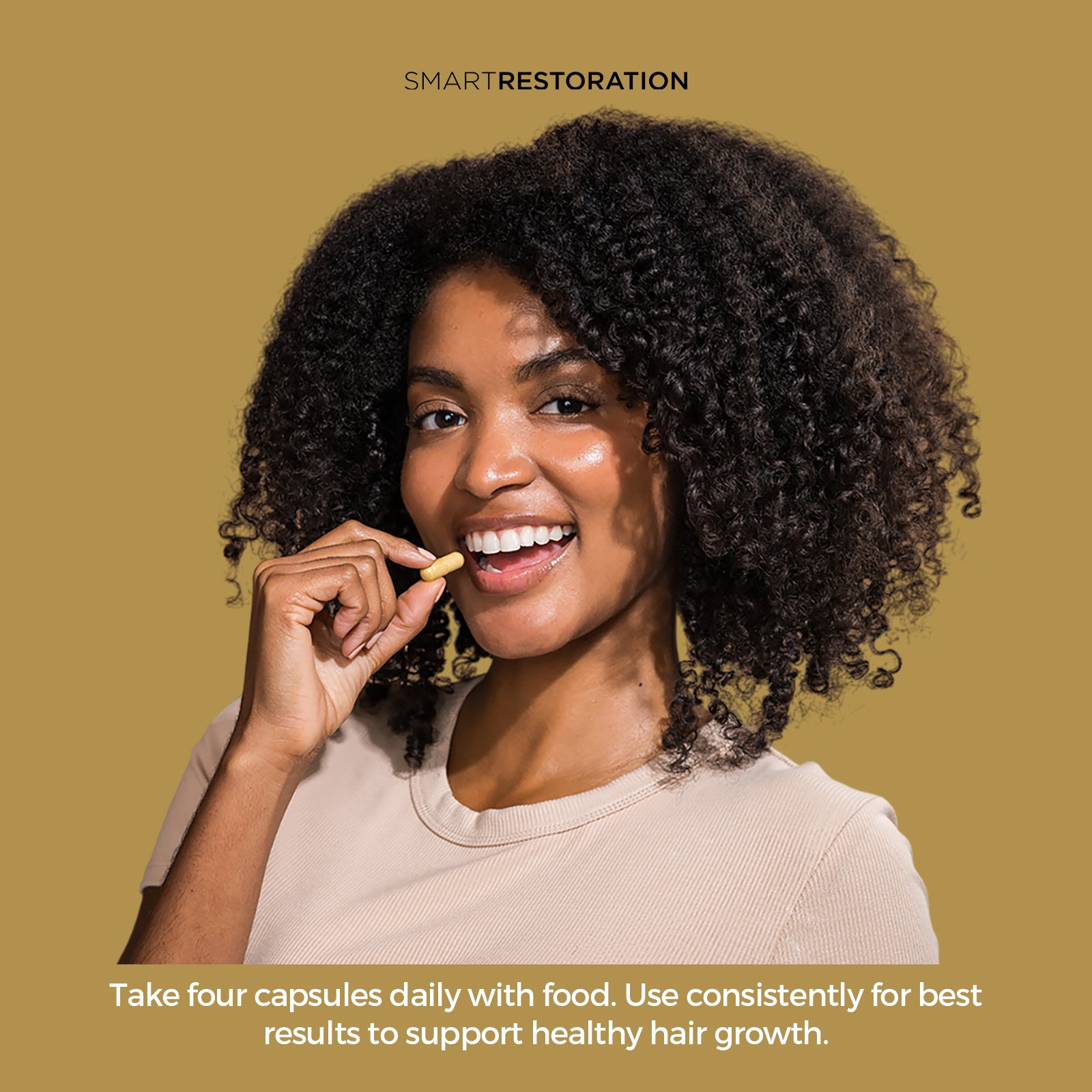 Hair growth supplement capsules